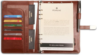 

Pennline A5 Journal(Organizer with 4000 mAh Powerbank and 16 GB Flash Drive - Brown, Brown)