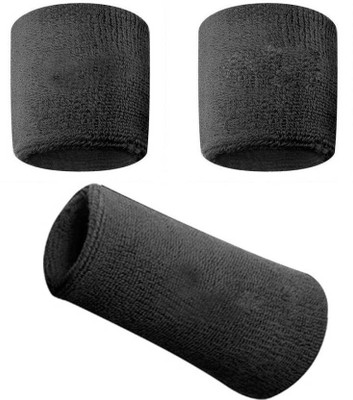 

Gking Sprots Wrist Fitness Band(Black, Pack of 3)