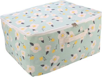 

HOKIPO Wardrobe Organizer Wardrobe Organizer Cloth & Blanket Storage Bag, Large 52 x 44 x 25 cm 4894STBG(Green)