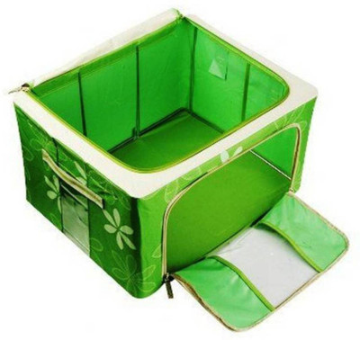 

ShopyBucket Organizer Foldable Fabric Storage Box Organizer W2 Cloth Storage Box Organizer W2(Green)