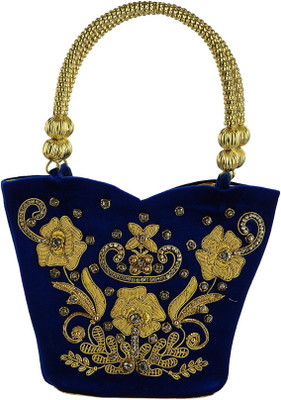 

Tooba Handicraft Hand-held Bag(Blue)