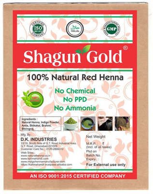 

Shagun Gold 100% Pure & natural red henna powder for hair colouring & Shine Smoothing powder 400gm(400 g)