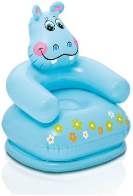 

KT BROTHERS Hippo Chair Inflatable Happy Animal Chair Inflatable Sofa/ Chair(Blue)
