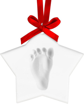 

Pearhead Baby Prints X Mas Ornament Star Keepsake(White)