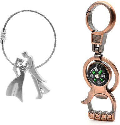 

Three Shades Thumb Opener Key Chain for Party Lovers & Newly Married Couple Keychain Combo for Girls & Boys Key Chain