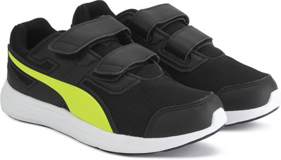 

Puma Boys & Girls Velcro Sneakers(Black, Puma black-nrgy yellow