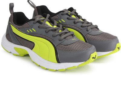 

Puma Boys & Girls Lace Sneakers(Grey, Quiet shade-nrgy yellow-puma b
