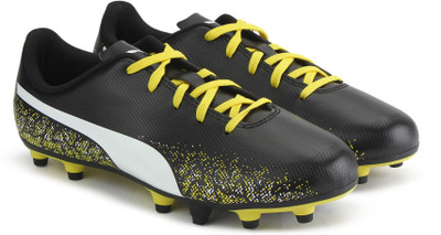 

Puma Boys & Girls Lace Football Shoes(Black, Puma black-puma white-blazing