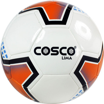 Cosco LIma Machine Stitched Football Football - Size: (Pack of 1, White, Orange