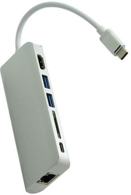 

Axcess 6 In 1 USB 3.1 Type C to 4K HDMI Rj45 Ethernet Lan Adapter(1000 Mbps)