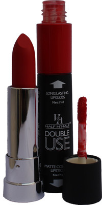 

Half N Half Double Use Lip Color(Russian Red, 11 ml)