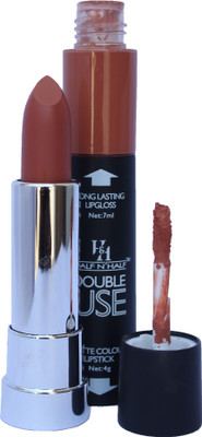 

Half N Half Double Use Lip Color(Ravishing Nude, 11 ml)