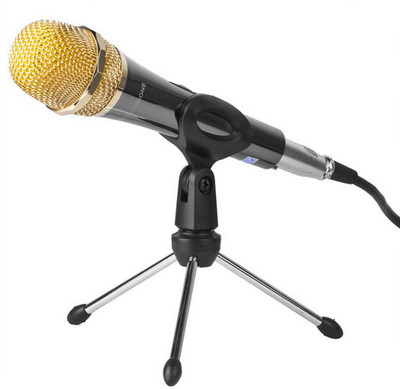 

True Deal Desk Microphone Holder Tripod Microphone Holder(Black)