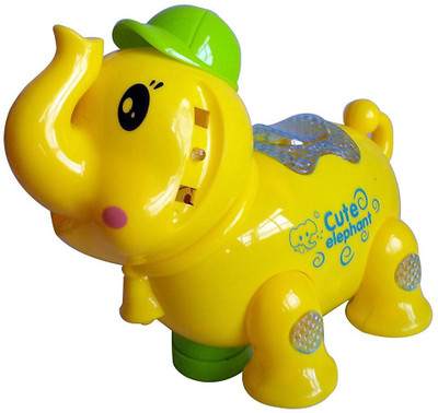 

RVOLD Cute Roaming Elephant with Image Projector Lights and Sounds(Yellow)