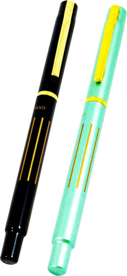 

Auteur Designer, Slim Nib, Light weight, Metallic Colour, Exclusive Collection Fountain Pen(Pack of 2)