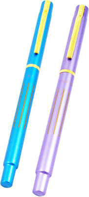 

Auteur Designer, Slim Nib, Light weight, Metallic Colour, Exclusive Collection Fountain Pen(Pack of 2)