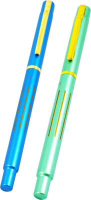 

Auteur Designer, Slim Nib, Light weight, Metallic Colour, Exclusive Collection Fountain Pen(Pack of 2)