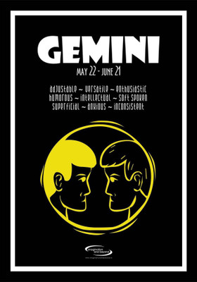 

PW Zodiac Sign Gemini Wall Poster 13*19 inches Matte Finish Paper Print(19 inch X 13 inch, Rolled)