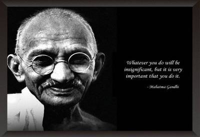 

Aabhaas Mahatma Gandhi Wall Poster Fine Art Print(12 inch X 18 inch, Rolled)