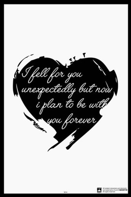 

PW I Fell For YouWall Poster 13*19 inches Matte Finish Paper Print(19 inch X 13 inch, Rolled)