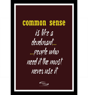 

PW Common Sense Wall Poster 13*19 inches Matte Finish Paper Print(19 inch X 13 inch, Rolled)