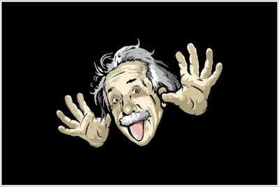 

Poster Albert Einstein funny POSTER PRINT ON 13X19 INCHES Paper Print(19 inch X 13 inch, Rolled)