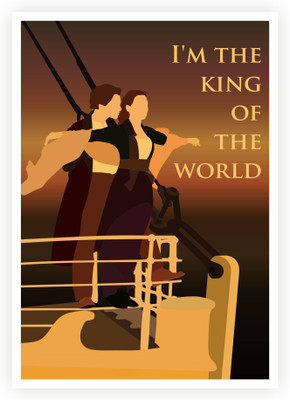 

PW King Of The World Motivating Quotes Wall Poster 13*19 inches Matte Finish Paper Print(19 inch X 13 inch, Rolled)