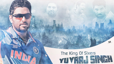 

Yuvraj Singh Poster POSTER PRINT ON 13X19 INCHES Paper Print(19 inch X 13 inch, Rolled)