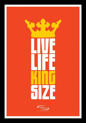 

PW Live Life King Size New Wall Poster 13*19 inches Matte Finish Paper Print(19 inch X 13 inch, Rolled)