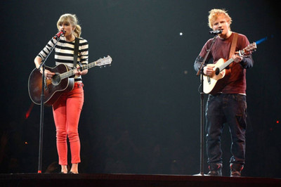 

PW Ed Sheeran And Taylor Swift Wall Poster 13*19 inches Matte Finish Paper Print(19 inch X 13 inch, Rolled)