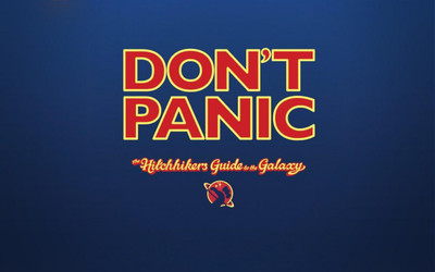 

Poster Movie The Hitchhiker's Guide To The Galaxy Panic POSTER PRINT ON 13X19 INCHES Paper Print(19 inch X 13 inch, Rolled)