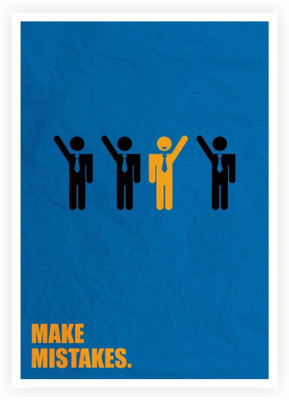 

PW Make Mistakes Business Quotes Wall Poster 13*19 inches Matte Finish Paper Print(19 inch X 13 inch, Rolled)