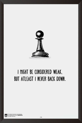 

PW Never Back DownWall Poster 13*19 inches Matte Finish Paper Print(19 inch X 13 inch, Rolled)