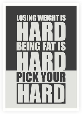 

PW Do Hard Gym Inspirational Quotes Wall Poster 13*19 inches Matte Finish Paper Print(19 inch X 13 inch, Rolled)