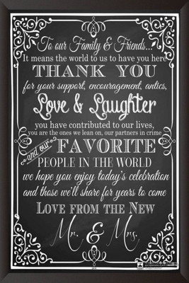 

PW Love From The New Mr. & MrsWall Poster 13*19 inches Matte Finish Paper Print(19 inch X 13 inch, Rolled)