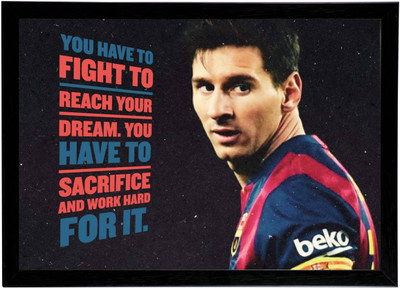 

PW lionel-messi-motivationalWall Poster 13*19 inches Matte Finish Paper Print(19 inch X 13 inch, Rolled)