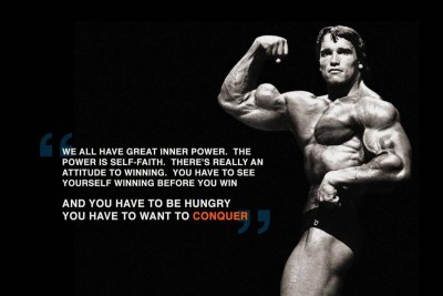 

Wall Poster Arnold Schwarzenegger Motivational Quote POSTER PRINT ON 13X19 INCHES Paper Print(19 inch X 13 inch, Rolled)