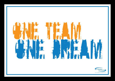 

PW One Team One Dream Wall Poster 13*19 inches Matte Finish Paper Print(19 inch X 13 inch, Rolled)