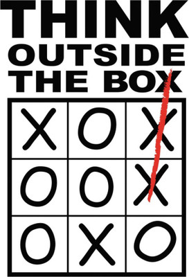 

PW think out side the box Wall Poster 13*19 inches Matte Finish Paper Print(19 inch X 13 inch, Rolled)