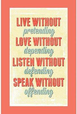 

PW inspirational quote Wall Poster 13*19 inches Matte Finish Paper Print(19 inch X 13 inch, Rolled)