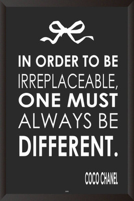 

PW Coco Chanel Quote Wall Poster 13*19 inches Matte Finish Paper Print(19 inch X 13 inch, Rolled)