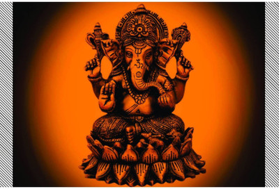 

PW Original Quotes Decorative Ganesh ji Wall Poster 13*19 inches Matte Finish Paper Print(19 inch X 13 inch, Rolled)