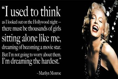

PW marilyn monroe i used to think Wall Poster 13*19 inches Matte Finish Paper Print(19 inch X 13 inch, Rolled)