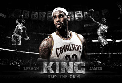 

Lebron James Wall Poster POSTER PRINT ON 13X19 INCHES 3D Poster(13 inch X 19 inch, Rolled)