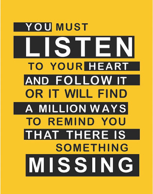

PW Original Quotes Decorative Wall Poster 13*19 inches Matte Finish Paper Print(19 inch X 13 inch, Rolled)