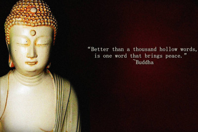 

PW Buddhist motivational quotes Wall Poster 13*19 inches Matte Finish Paper Print(19 inch X 13 inch, Rolled)