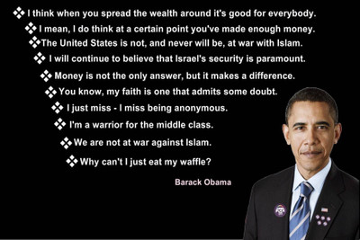 

PW Barack Obama Top 10 Quotes Wall Poster 13*19 inches Matte Finish Paper Print(19 inch X 13 inch, Rolled)