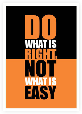 

PW Do What Is Right Gym Quotes Wall Poster 13*19 inches Matte Finish Paper Print(19 inch X 13 inch, Rolled)