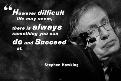 

Aabhaas Stephen Hawking Wall Poster Fine Art Print(12 inch X 18 inch, Rolled)