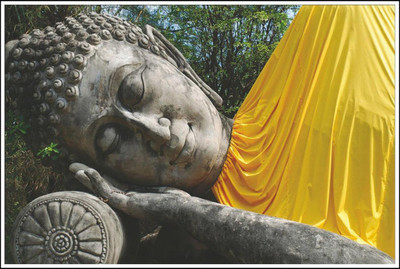 

Buddha statue sleeping POSTER PRINT ON 13X19 INCHES Paper Print(19 inch X 13 inch, Rolled)
